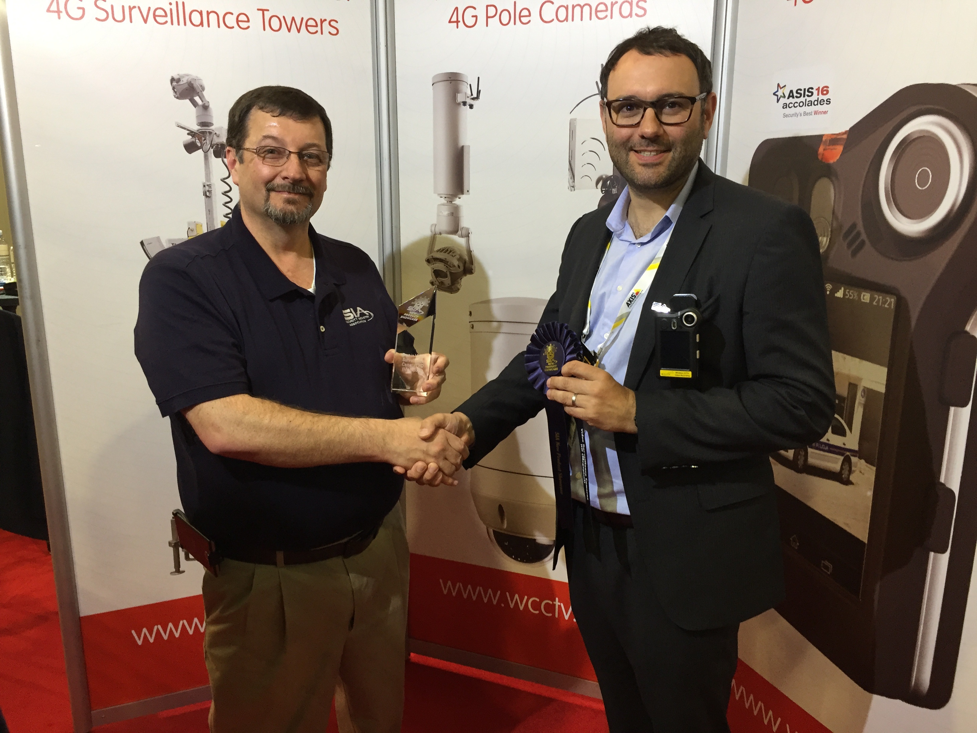 WCCTV’s Body Worn Camera recognised with SIA New Product Showcase Award at ISC West 2017